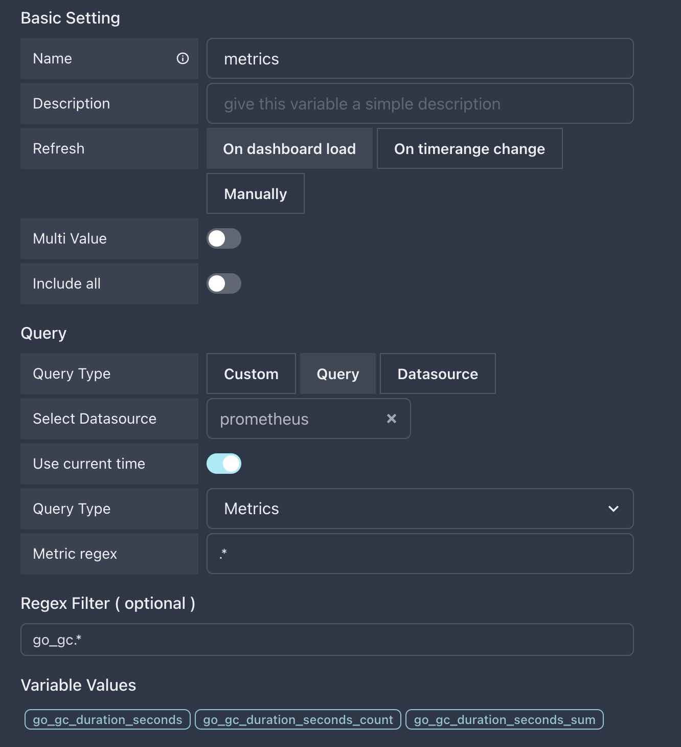 metrics-variable